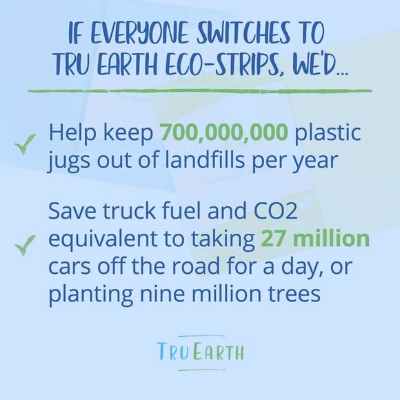 Tru Earth Platinum‎ Eco-Strips Laundry Detergent 32 Loads Fresh Linen - Picture 5 of 7